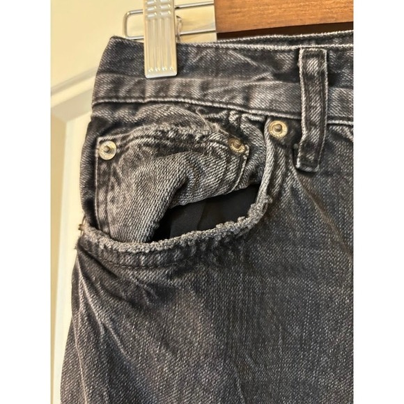 ZARA Black Straight Leg Jeans Womens US 6 EUR 38 Y2K Retro Denim Pants Mid Rise - Picture 4 of 12